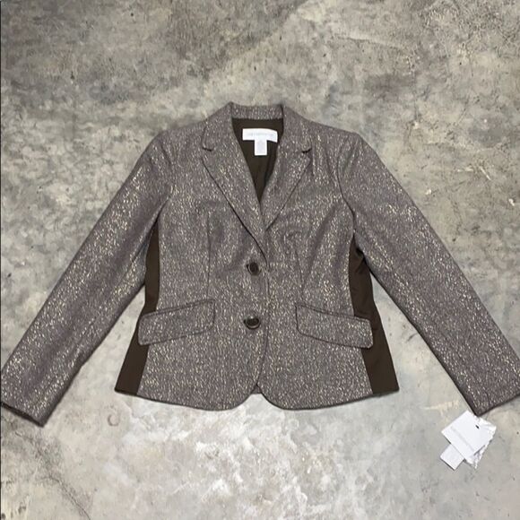 Liz Claiborne Brown Shimmer Sport Blazer - Picture 11 of 11